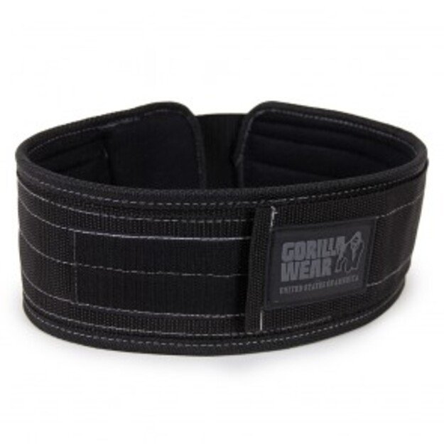 Gorilla Wear Nylon Lifting Belt - Black/Gray